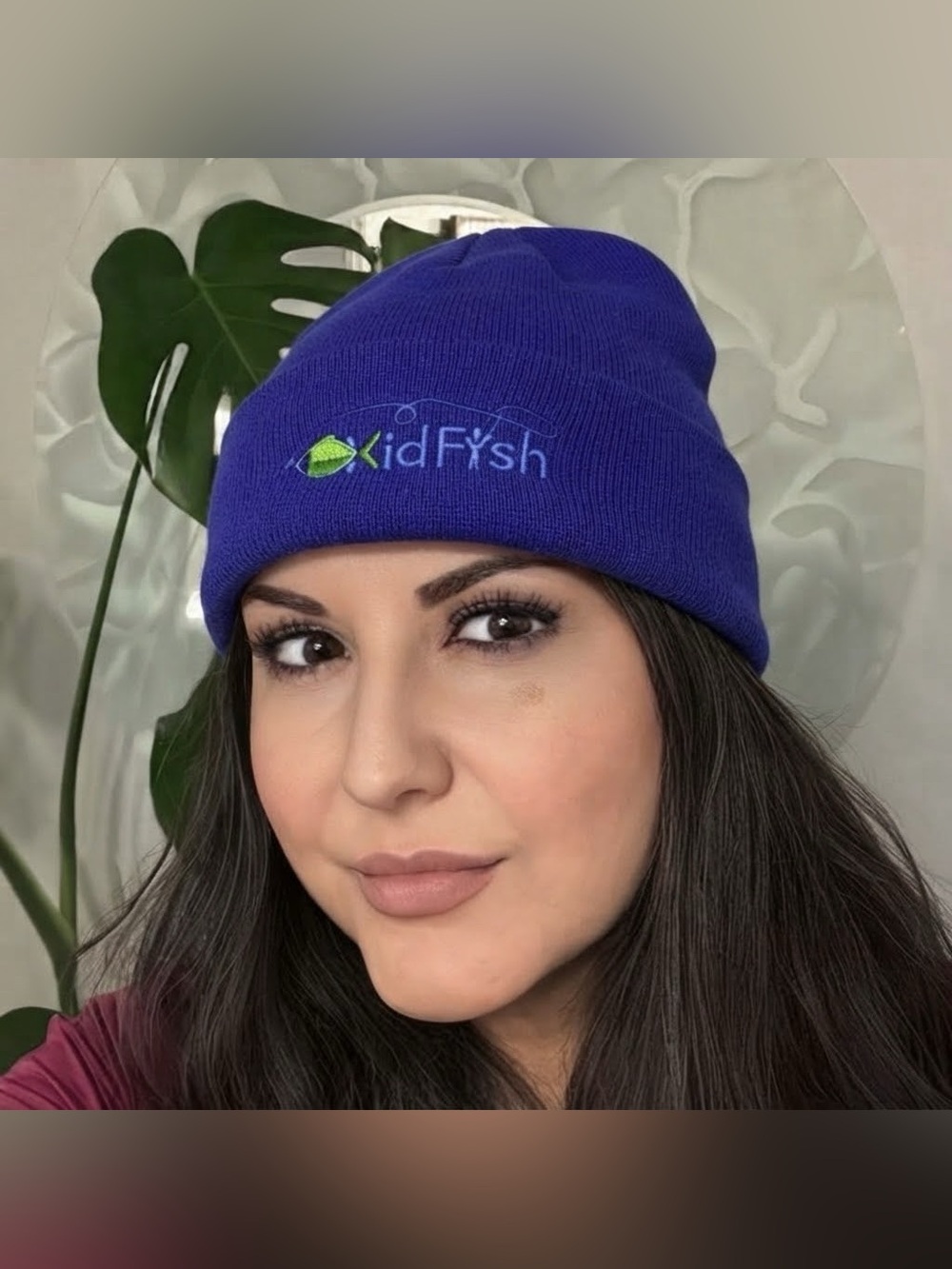 AJM International Kid Fish Embroidered Beanie Winter Toque Royal Blue Unisex OS